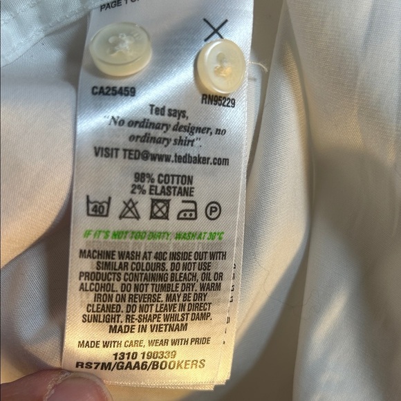 Ted Baker White Dress Shirt - Picture 6 of 6